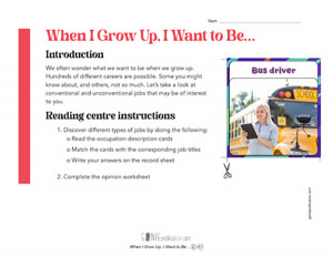 When I Grow Up, I Want to Be…