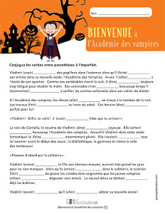 Bienvenue à l'académie des vampires
