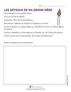 Les gâteaux de ma grand-mère