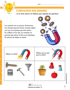 L’attraction des aimants