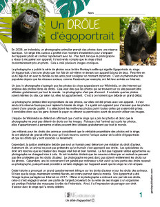 Un drôle d’égoportrait