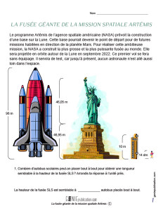 La fusée géante de la mission Artemis