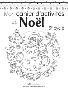 Mon cahier d’activités de Noël – 3e cycle