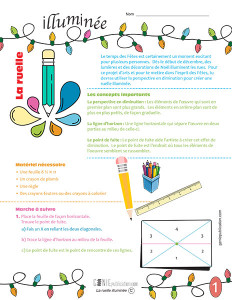 La ruelle illuminée