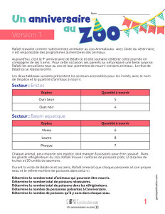 Un anniversaire au zoo