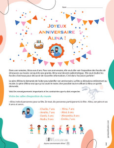 Joyeux anniversaire Alina