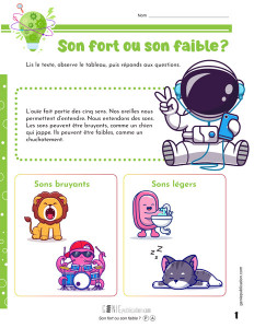 Son fort ou son faible ?