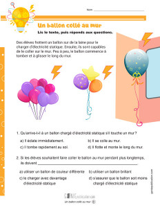 Un ballon collé au mur