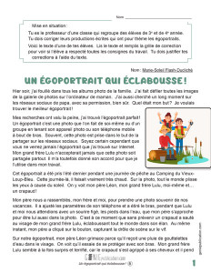 Un égoportrait qui éclabousse