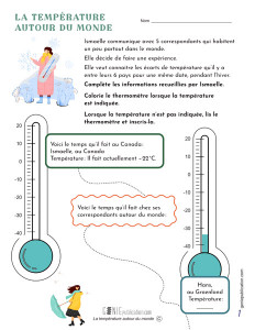 La température autour du monde