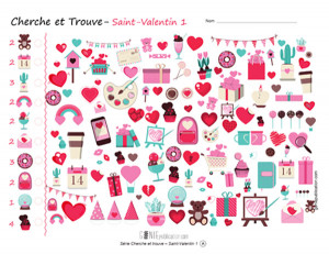 Cherche et trouve – Saint-Valentin 1