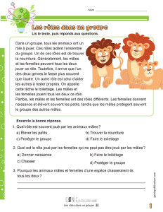 Les rôles dans un groupe