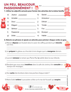 Un peu, beaucoup, passionnément