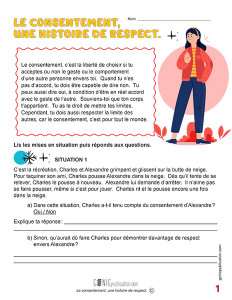 Le consentement, une histoire de respect – 3ᵉ cycle