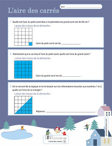 L’aire des carrés