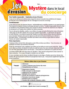 Jeu d’évasion – Mystère dans le local du concierge