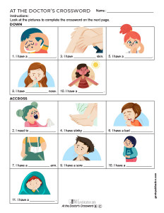 At the Doctor’s – Crossword Puzzle