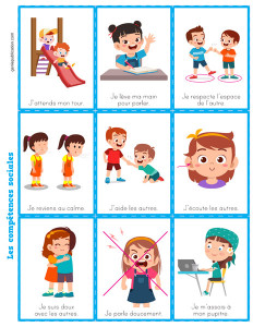 Les compétences sociales – Pictogrammes
