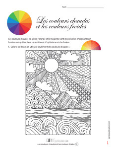 Les couleurs chaudes et les couleurs froides