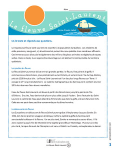 Le fleuve Saint-Laurent