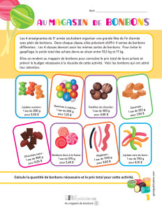 Au magasin de bonbons