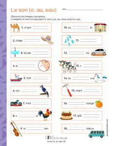 Le son o (o, au, eau)