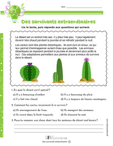 Des survivants extraordinaires