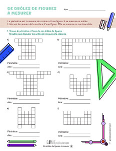 De drôles de figures à mesurer