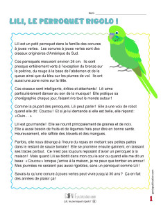 Lili, le perroquet rigolo