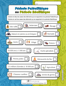 Période Paléolithique ou Période Néolithique