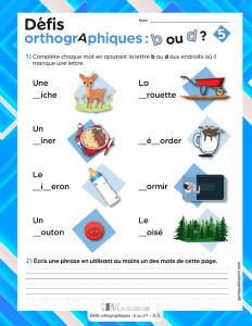 Défis orthographiques : « b » ou « d » ? – 5