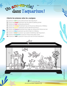 Un arc-en-ciel dans l’aquarium !