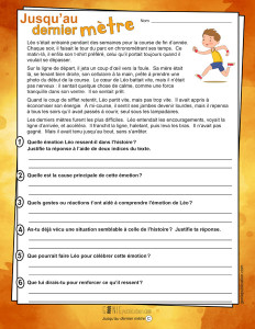 Jusqu’au dernier mètre