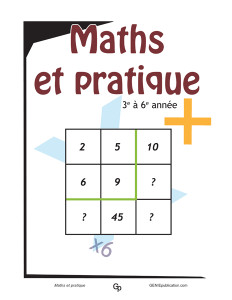Maths et pratique