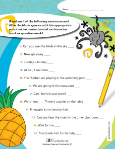 Sentence Type and Punctuation