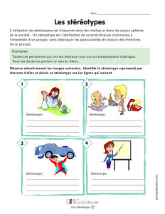 Les stéréotypes