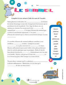 Le sommeil