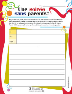 Une soirée sans parents