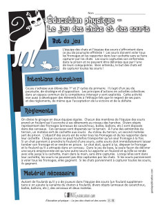 Le jeu des chats et des souris