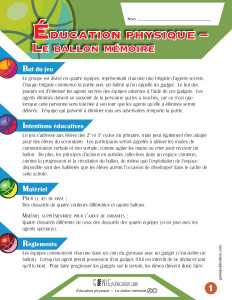 Le ballon mémoire