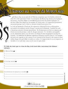 L'Europe au temps du Moyen Âge