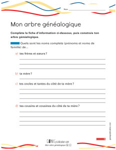 Mon arbre généalogique