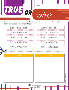 True or False