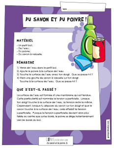 Du savon et du poivre !