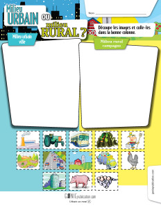 Milieu urbain ou milieu rural ?