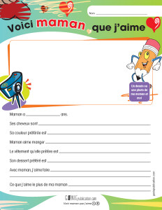 Voici maman que j'aime