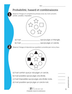 Probabilité, hasard et combinaisons