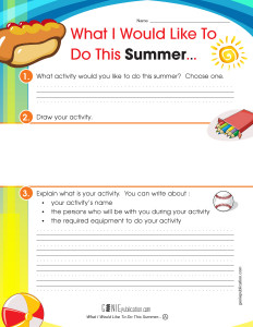 What I Would Like To Do This Summer...