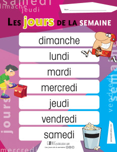 Les jours de la semaine