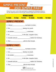 Simple Present and Simple Past